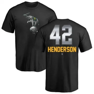 Jose Canseco Oakland Athletics Men's Black Midnight Mascot T-Shirt 